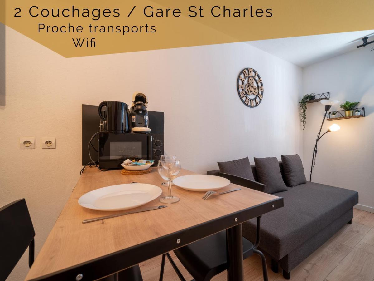 Appartement Climatise Avec Parking A 6Min A Pied De La Gare St Charles Marseille Exteriör bild